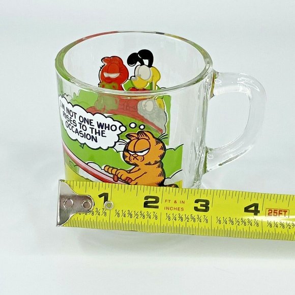 McDonald's Garfield Cat Glass Cup Odie Pooky Nermal Arlene Jim Davis Seesaw - Picture 12 of 16